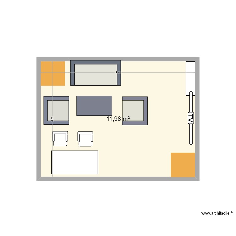 salon de la maison. Plan de 0 pièce et 0 m2