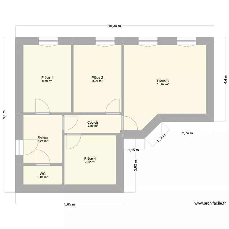Fraternelle. Plan de 