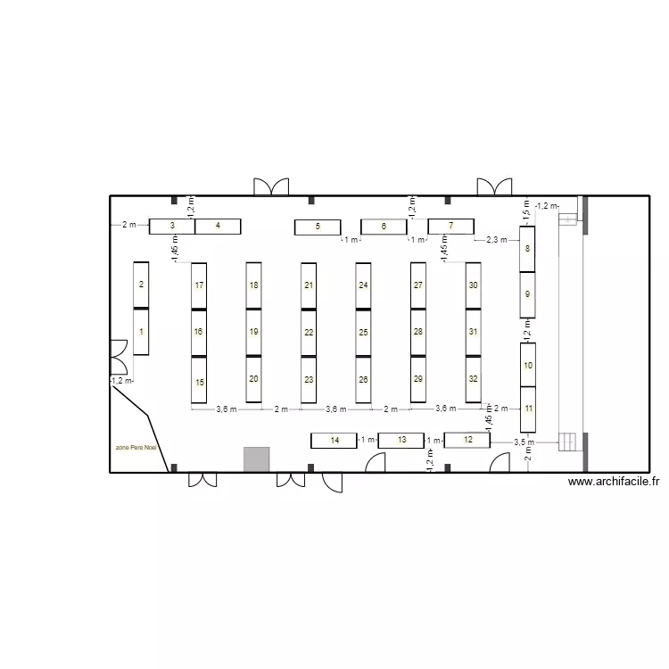 march&eacute; de noel 2. Plan de 
