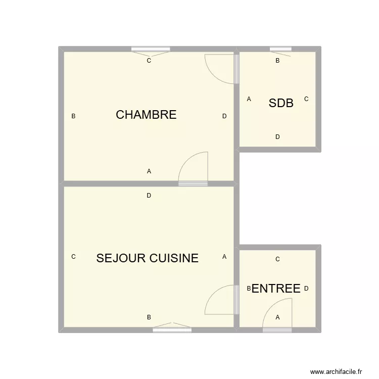 PLAN APPART ETAGE BOUILLARGUES PLB. Plan de PLAN APPART ETAGE BOUILLARGUES PLB. Plan de