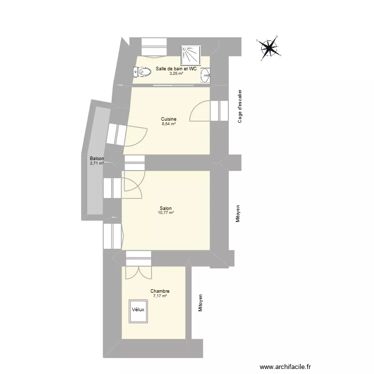 Piacentini F. Plan de 5 et 32 m² Piacentini F. Plan de 5 et 32 m²