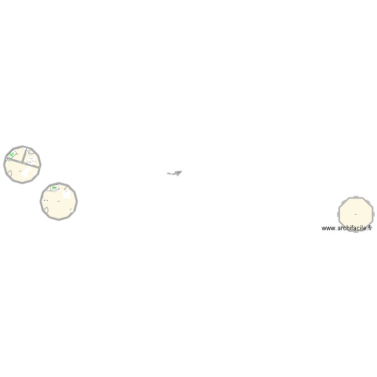 Yourte 8m2. Plan de 6 pièces et 152 m2
