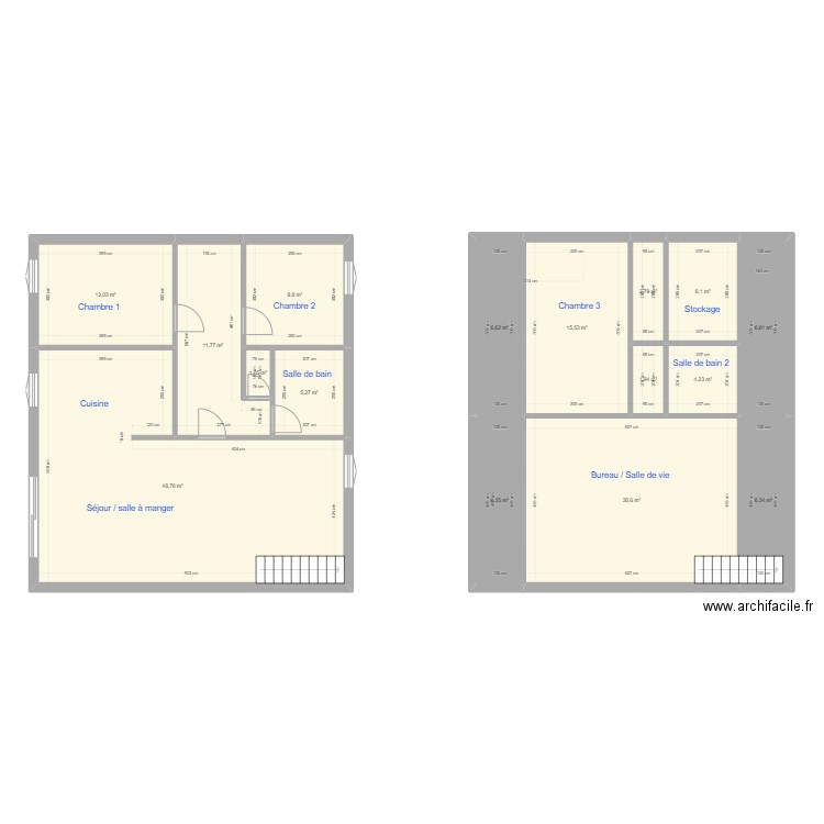 Plan 01281847 / SAINT OUEN EN BRIE . Plan de 18 pièces et 267 m2