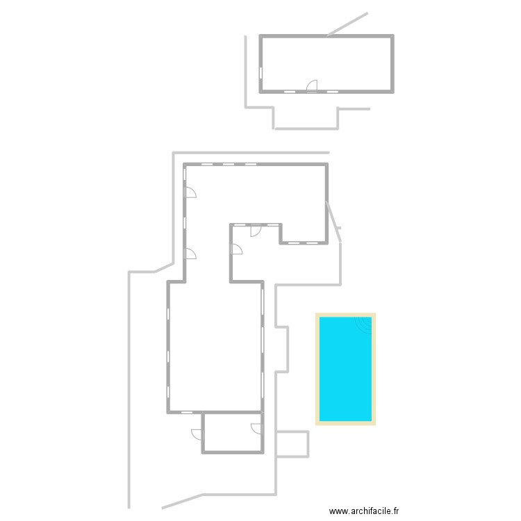 PELPERIER. Plan de 3 pièces et 191 m2