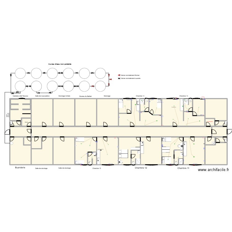 Bethel. Plan de 82 pièces et 1143 m2