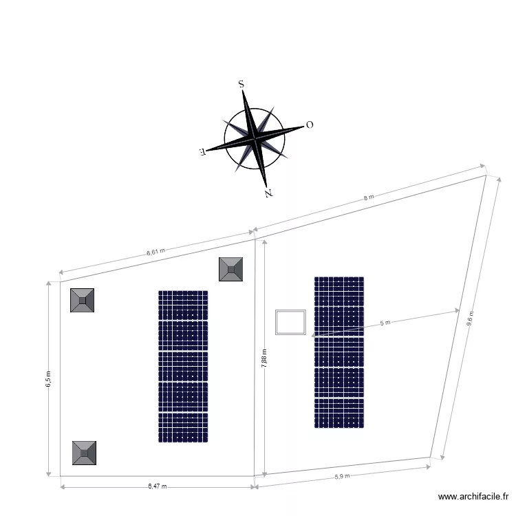 MAISON DECROIX. Plan de 