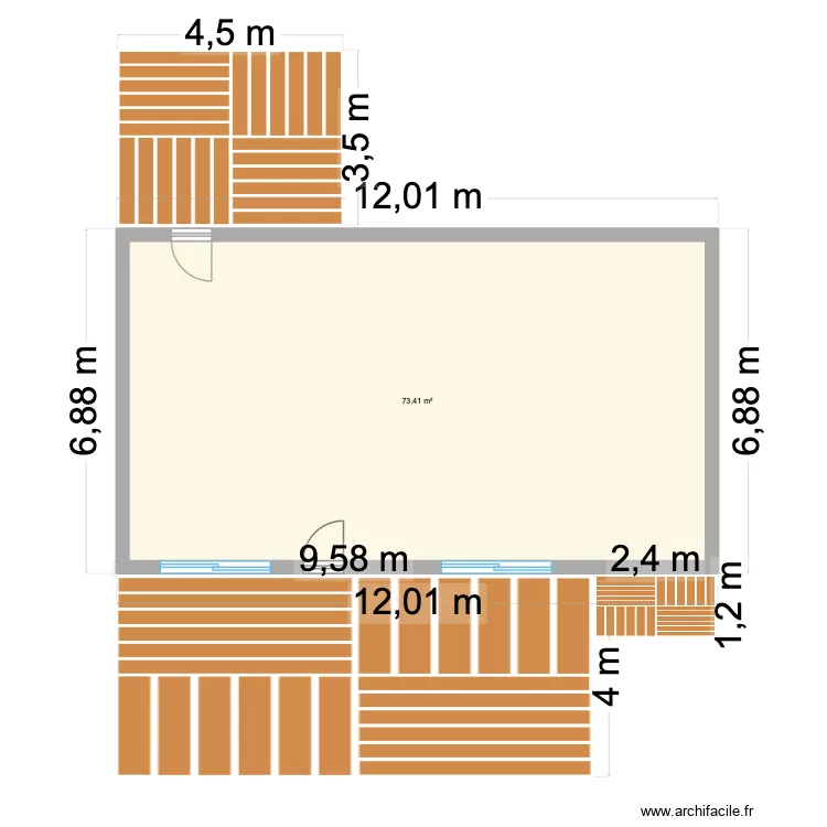 TERRASSES OUVERTURES. Plan de 