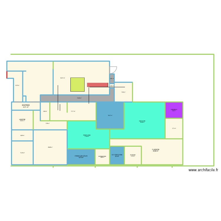 LABO MODIF AB. Plan de 24 pièces et 301 m2