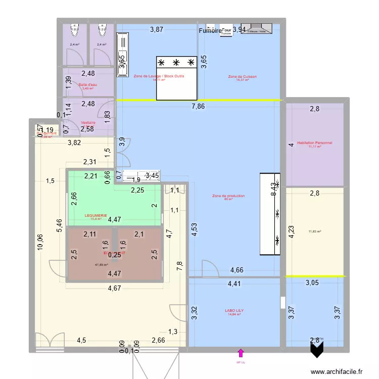 Plan Sidi Daoud 2026. Plan de 14  et 202 m²