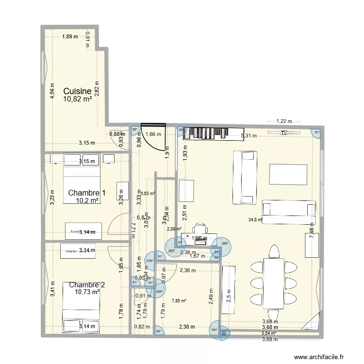 2026 Le florian new meubles 3. Plan de 8  et 84 m²