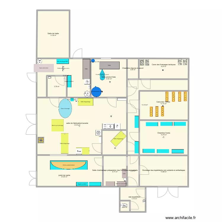 SCEA de la croisette. Plan de 