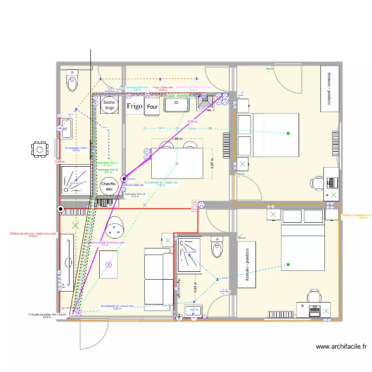 Pessac_Cotations. Plan de 8 et 67 m² Pessac_Cotations. Plan de 8 et 67 m²