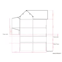 GUILLE- CONSTANTY  PLAN DE COUPE COTE JARDIN