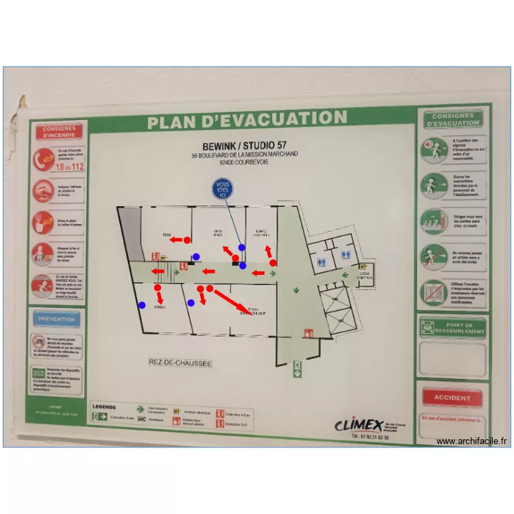 RDC BEWINK / MARCHAND. Plan de 