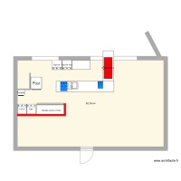 plan travaux bar cuisine