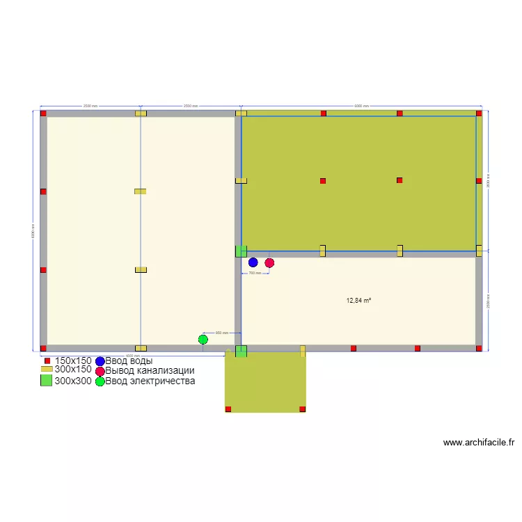 Баня Сваи 1. Plan de 