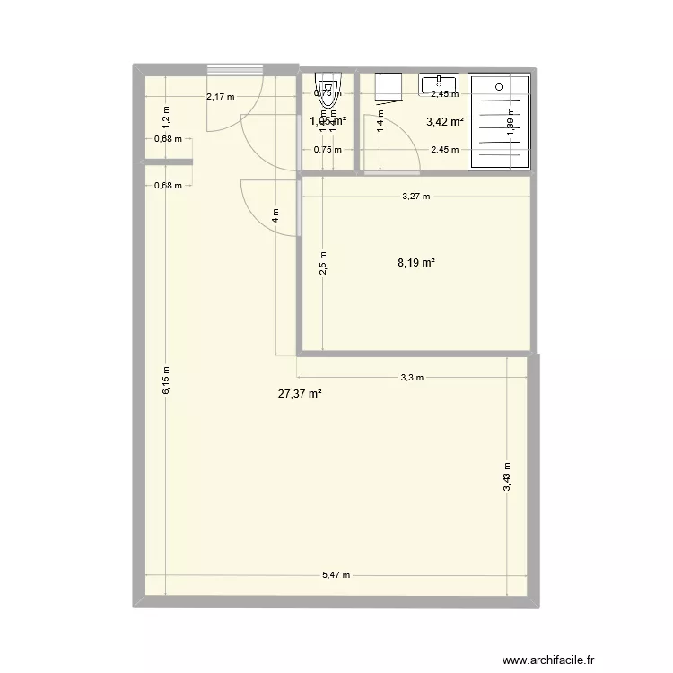 appart box charvo 2. Plan de 