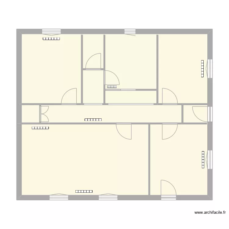 BOREL Jean. Plan de 7  et 80 m²