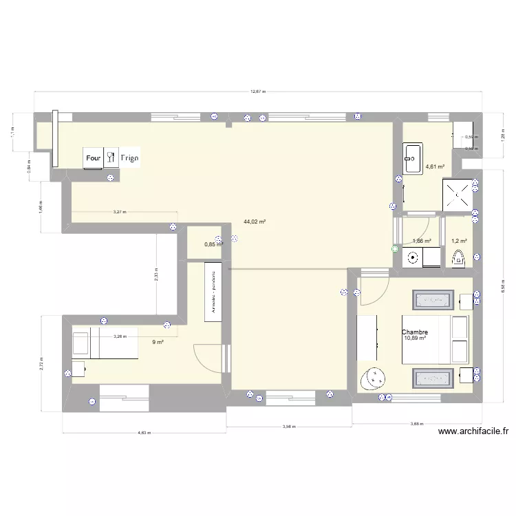 Saint Cloud - version avec sdb. Plan de Saint Cloud - version avec sdb. Plan de