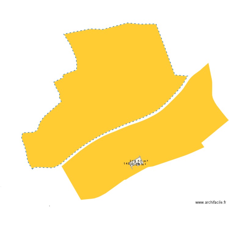 Ferme du somail Avant Travaux Cadastre. Plan de 3 pièces et 393 m2