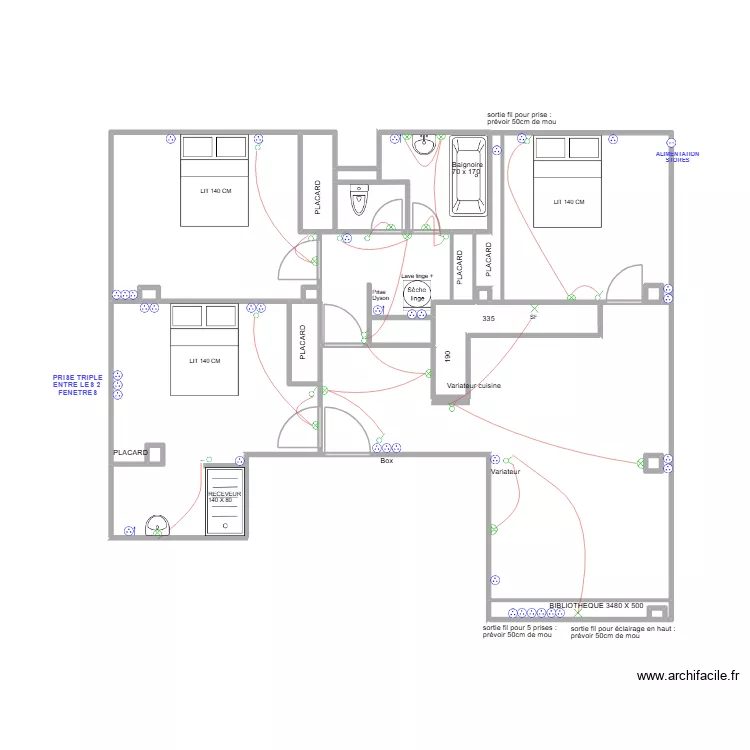 PLAZANNET ELECTRICITE. Plan de 13 et 64 m² PLAZANNET ELECTRICITE. Plan de 13 et 64 m²