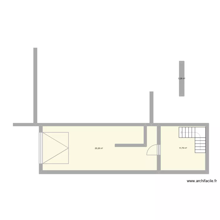 préparation maison. Plan de 3 et 41 m² préparation maison. Plan de 3 et 41 m²