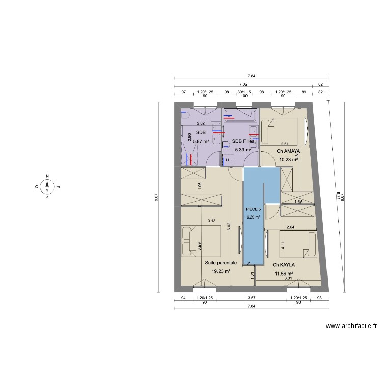 BIDI HYDRAULIQUE ETAGE 2. Plan de 0 pièce et 0 m2