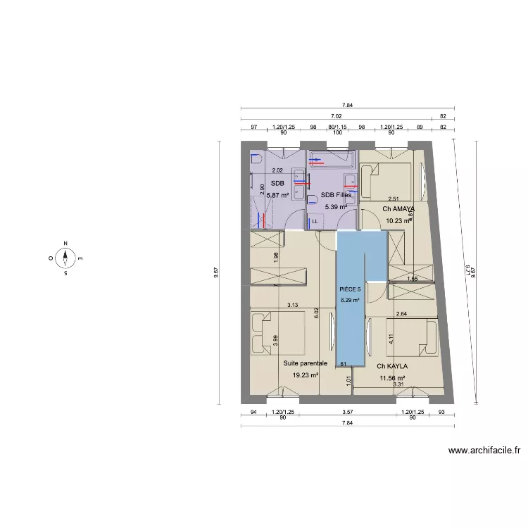 BIDI HYDRAULIQUE ETAGE 2. Plan de 