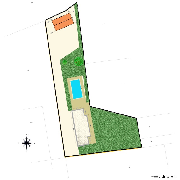 A 423 après travaux carport Avril 2015. Plan de 1 pièce et 85 m2