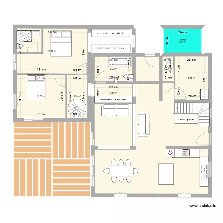 renovsul cuisine dans garage plan Steph. Plan de 