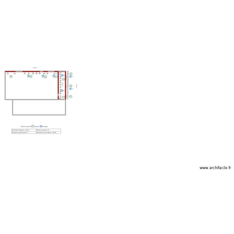 culieras. Plan de 3 pièces et 96 m2