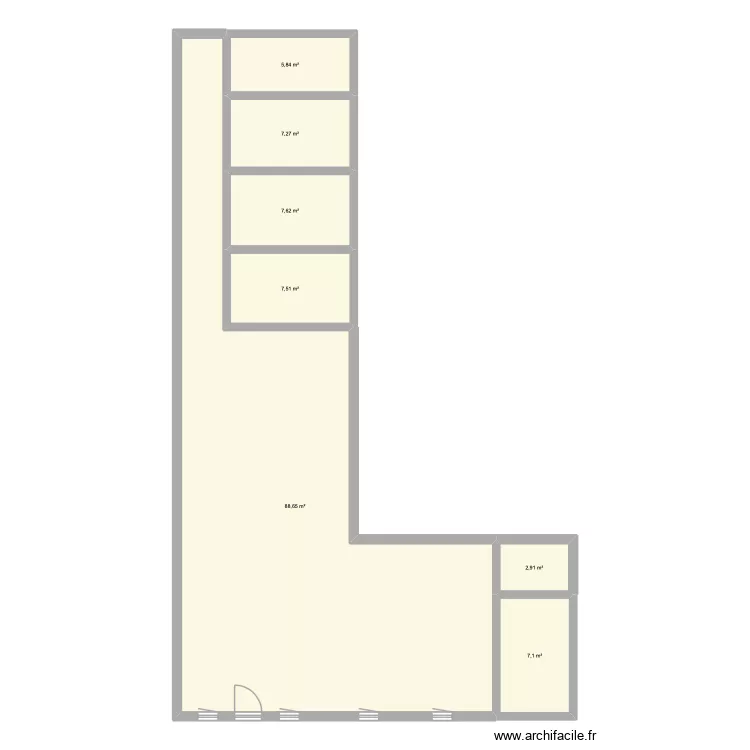 plan 2. Plan de 7 et 127 m² plan 2. Plan de 7 et 127 m²