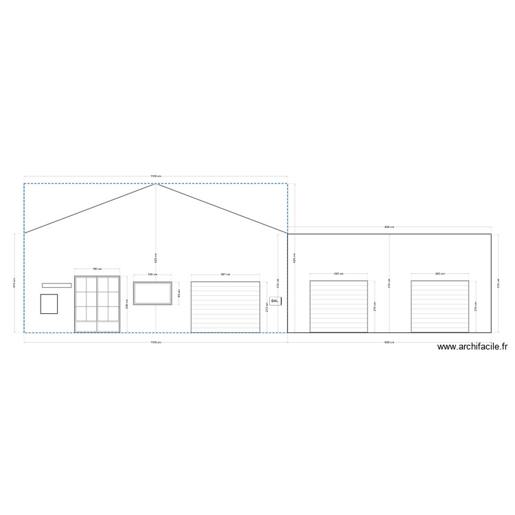 Facade Buix BOX. Plan de 0 pièce et 0 m2