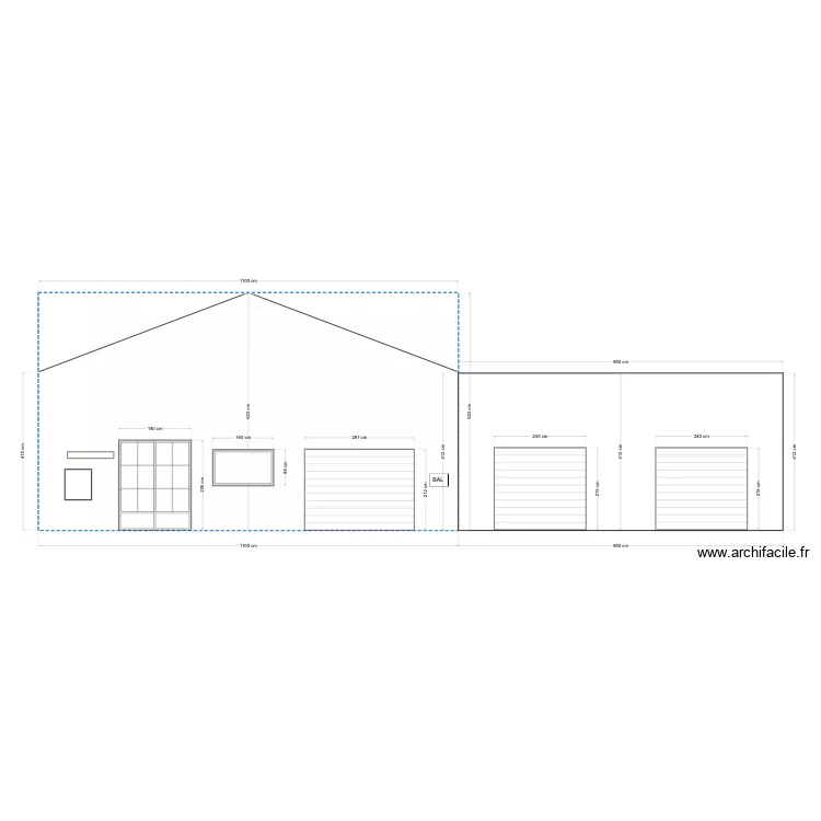 Facade Buix BOX. Plan de 