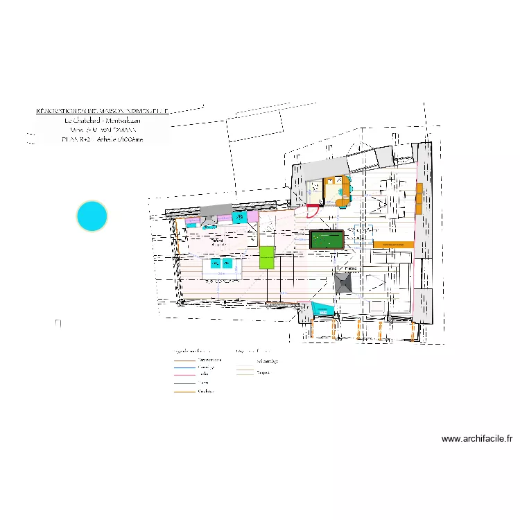 CHATELARD ESSAI 2/26. Plan de 2  et 4 m²