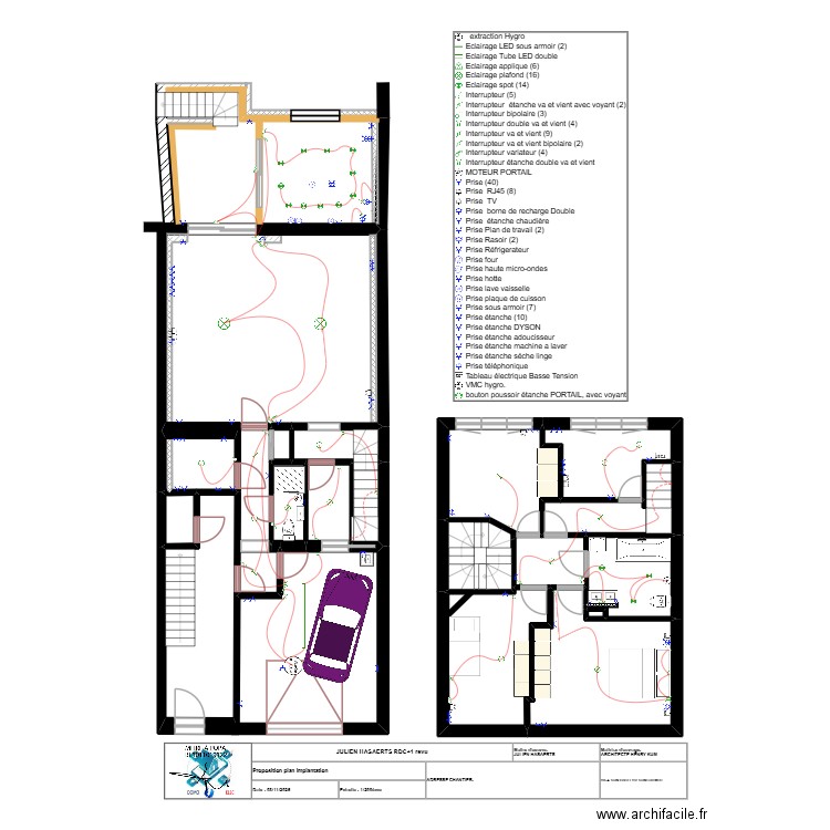 JULIEN HASAERTS RDC+1 revu. Plan de 16 pièces et 92 m2