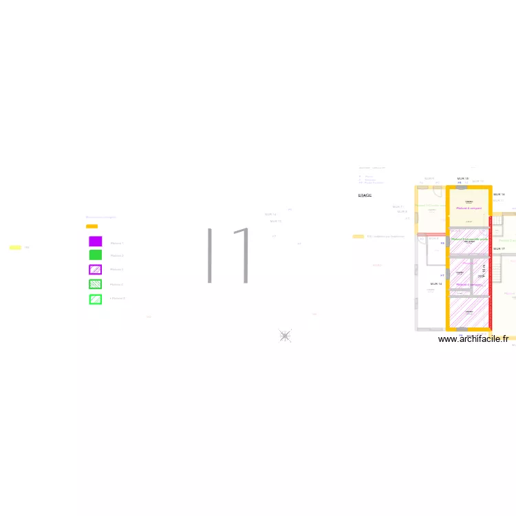 JATTOUI _ Projet 129m². Plan de 17 et 197 m² JATTOUI _ Projet 129m². Plan de 17 et 197 m²