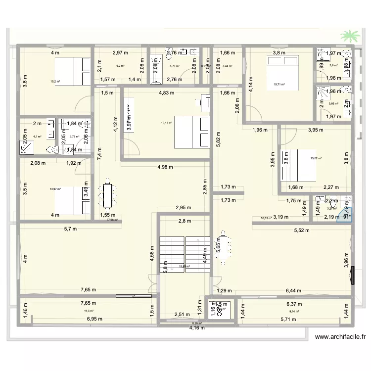 PROJET R+4 asc2. Plan de PROJET R+4 asc2. Plan de