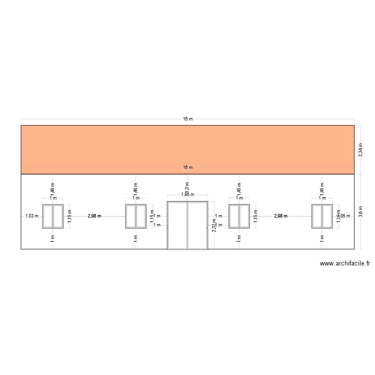 plan facade calviac. Plan de 0 pièce et 0 m2