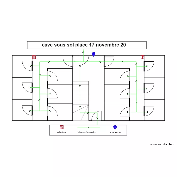 cave sous sol place 17 novembre 20. Plan de 