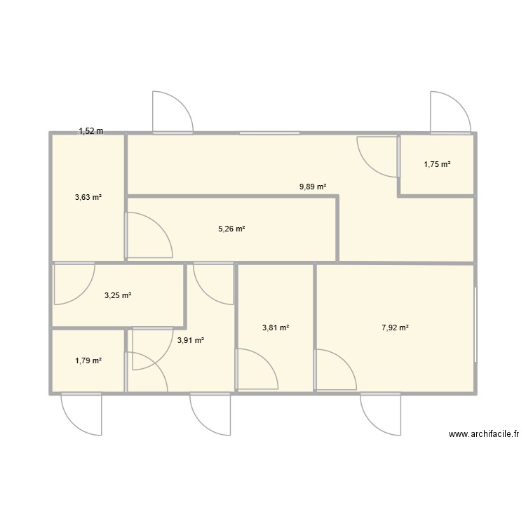 abattoir turie volailles +transfo. Plan de 9 pièces et 41 m2