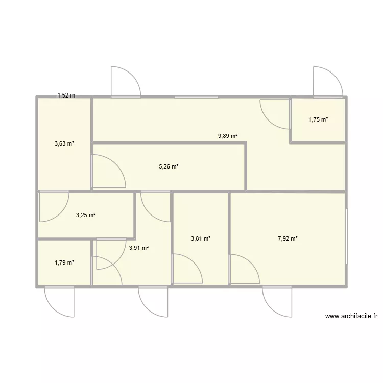 abattoir turie volailles +transfo. Plan de 9 pièces et 41 m²