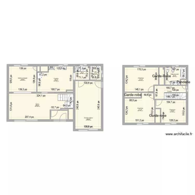 182 Haendel R&eacute;no R&Eacute;NOS PHASE 1. Plan de 21  et 132 m²