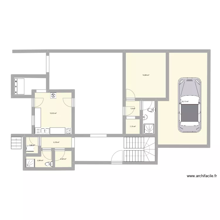 Maison. Plan de 