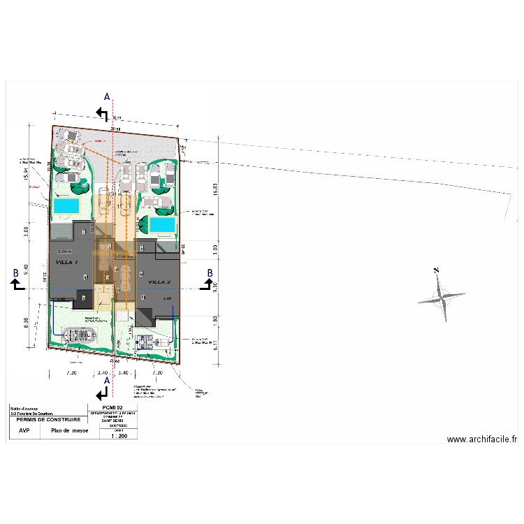 implantation. Plan de 0 pièce et 0 m2