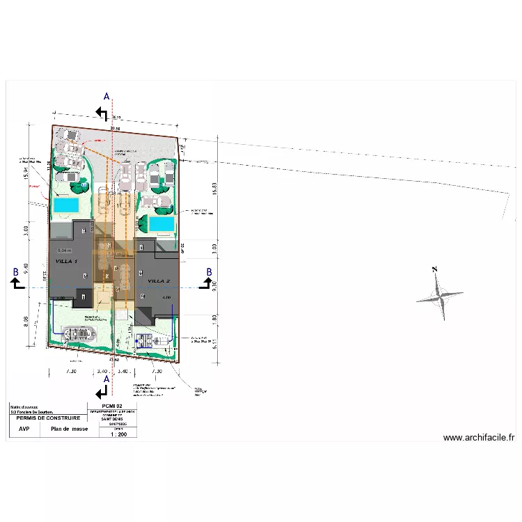 implantation. Plan de 