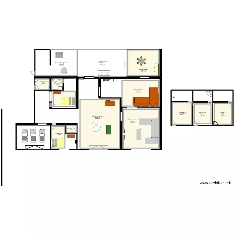 momo ok. Plan de 26  et 4301 m²