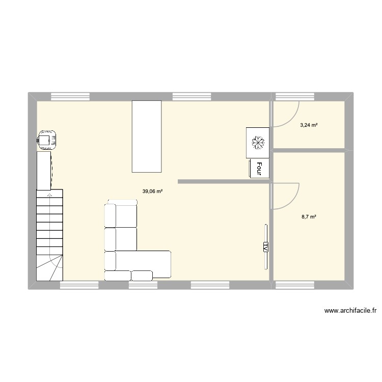 le boss. Plan de 0 pièce et 0 m2