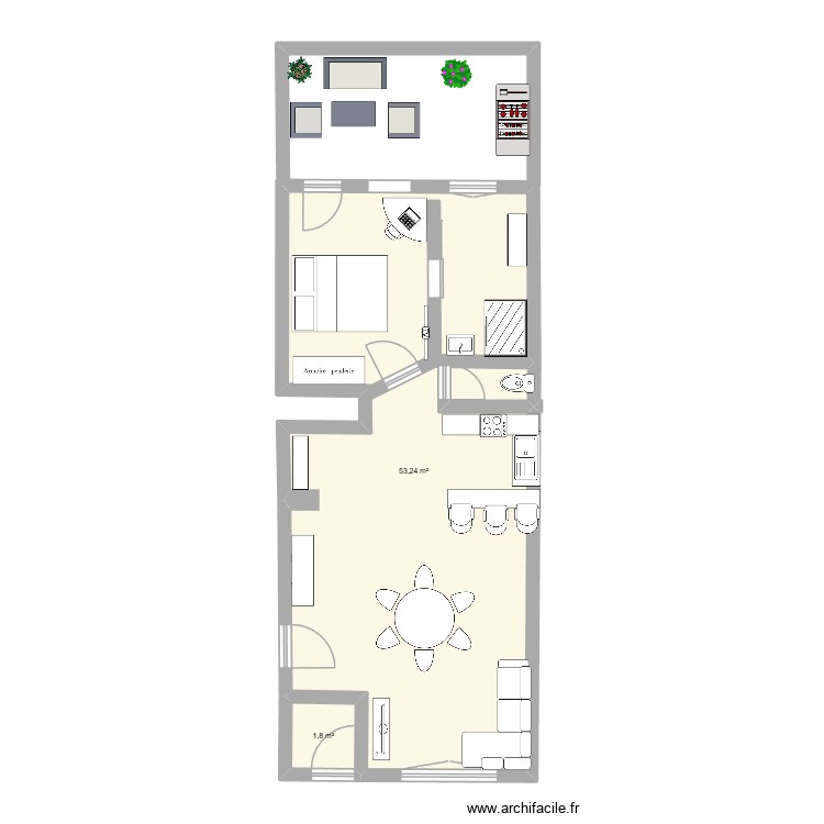 leriche. Plan de 0 pièce et 0 m2