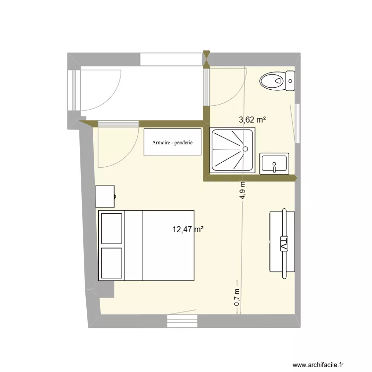 Back bedroom measured dims new shwr 4. Plan de 